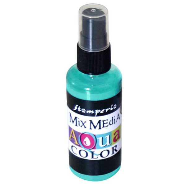 stamperia mixmedia aquacolor spray 60ml kaq018 turquoise