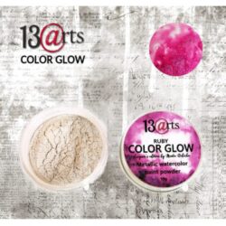 13@rts colour glow metallic watercolour paint powder ruby