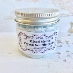 craftbox crystal mixed media souffle aquamarine pot
