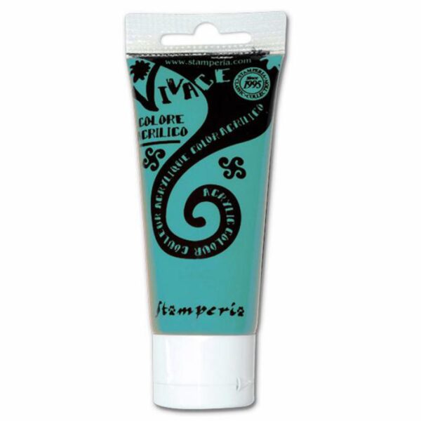 stamperia vivace acrylic paint kab67 190 turquoise