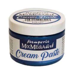 stamperia mixmediaart mix media art cream paste k3p53g metallic blue