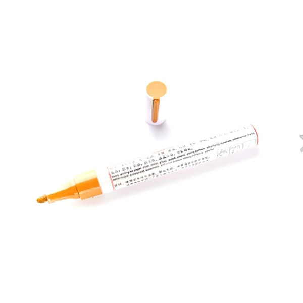 solvent based permanent marker bullet tip gold