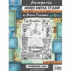 stamperia mixed media mounted rubber stamp 15x20 wtkat13 sir vagabond the traveler news