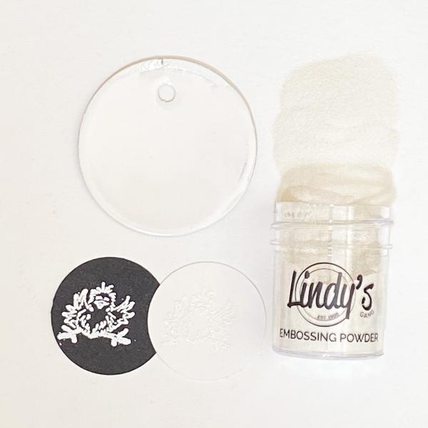 lindys stamp gang embossing powder wowzers white
