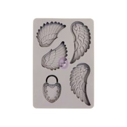 prima finnabair silicone mould wing and locket