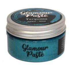 stamperia glamour paste k3p61c turquoise