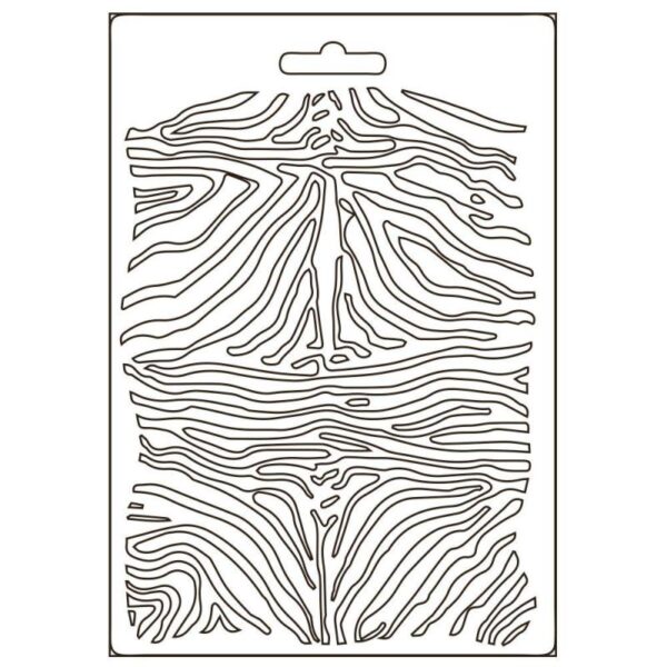 stamperia texture impressions mould a5 k3pta5617 savana zebra pattern