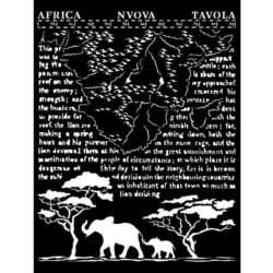 stamperia thick stencil 20x25 kstd099 savana africa