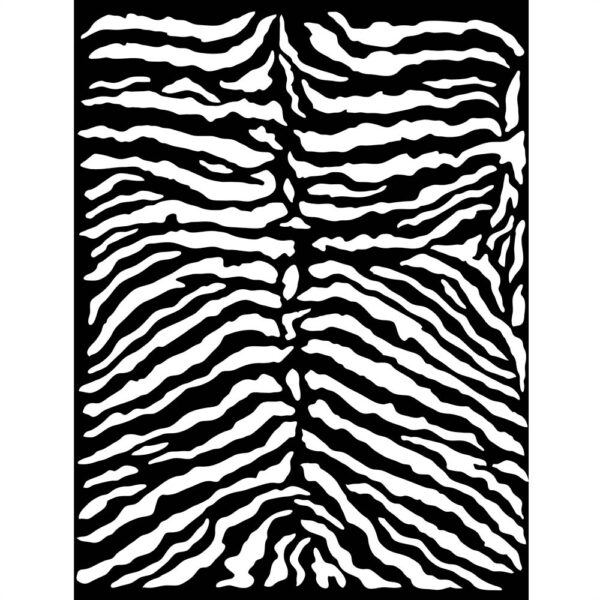 stamperia thick stencil 20x25 kstd101 savana zebra pattern