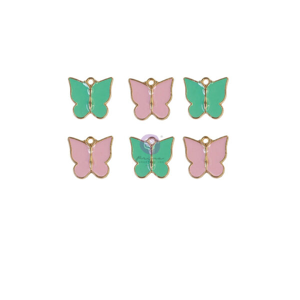 Prima Frank Garcia My Sweet Collection Metal Butterfly Embellishments 6pcs
