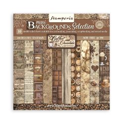 Coffee & Chocolate Backgrounds 12×12 Scrapbook Paper Pad